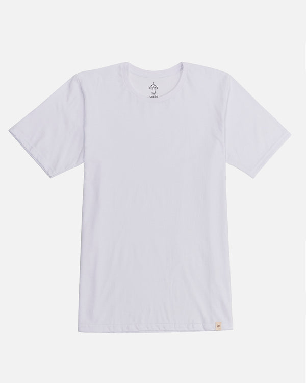 Polera manga corta blanca