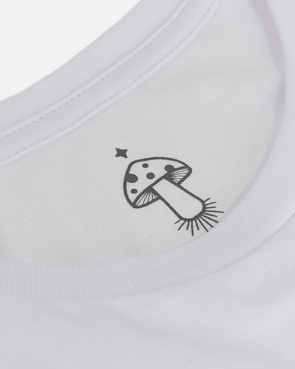 Polera manga corta blanca