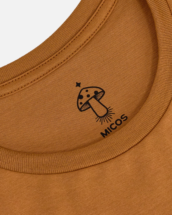Polera manga corta camel