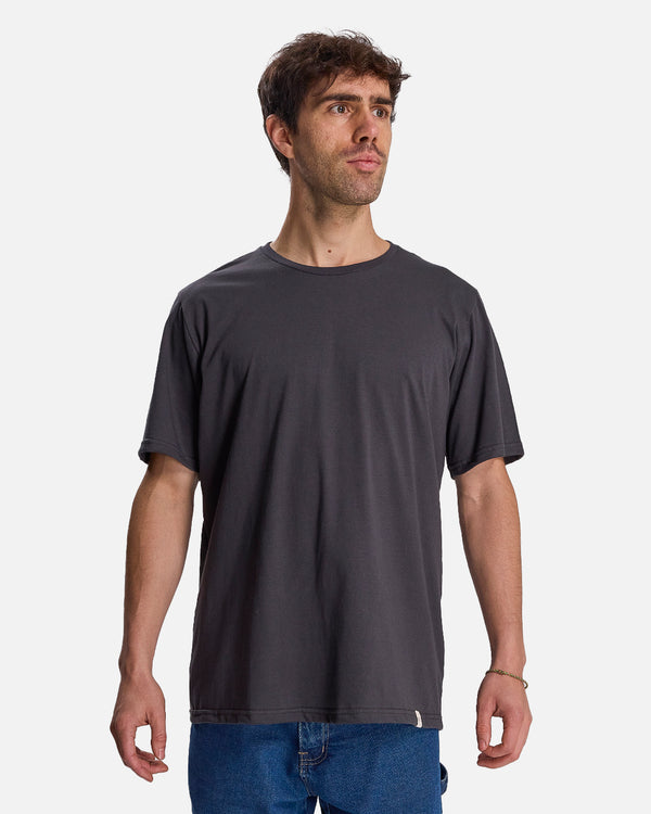 Polera manga corta plomo