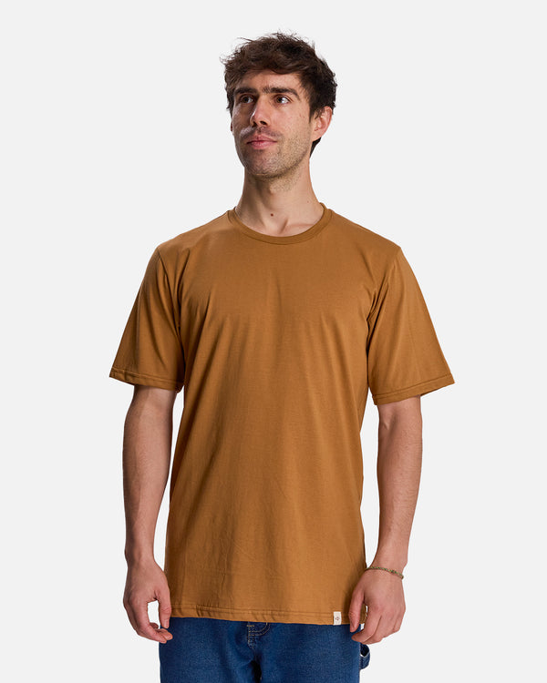 Polera manga corta camel