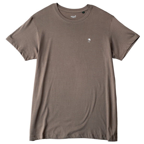 Polera manga corta hombre camper café - algodón orgánico