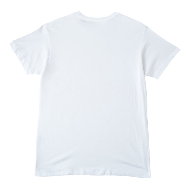 Polera manga corta hombre fungi blanca - algodón orgánico