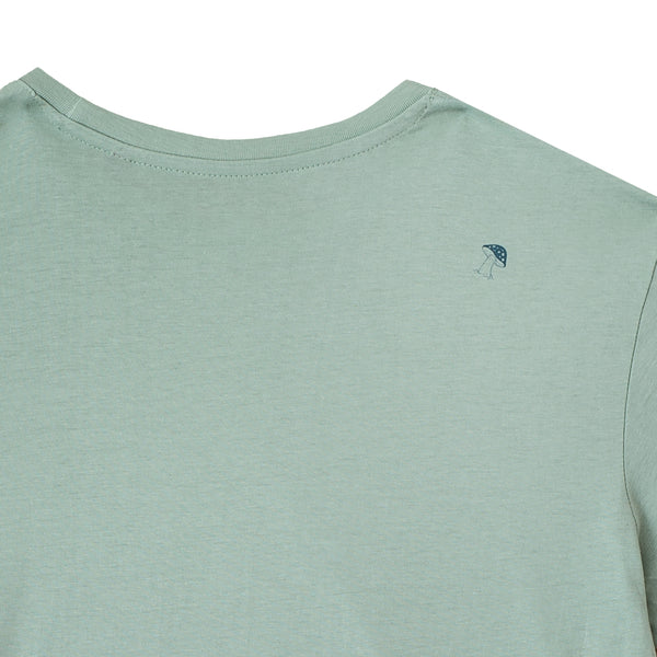 Polera manga corta hombre tail verde - algodón orgánico