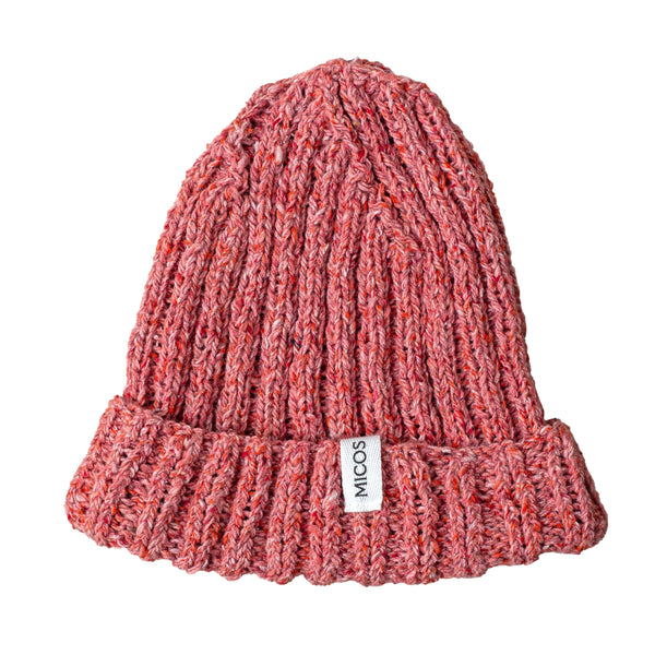 Gorro de lana reciclada Salmón